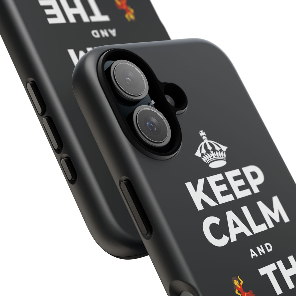 KEEP CALM AND 💃 THE NIGHT AWAY Phone Case (Dark)