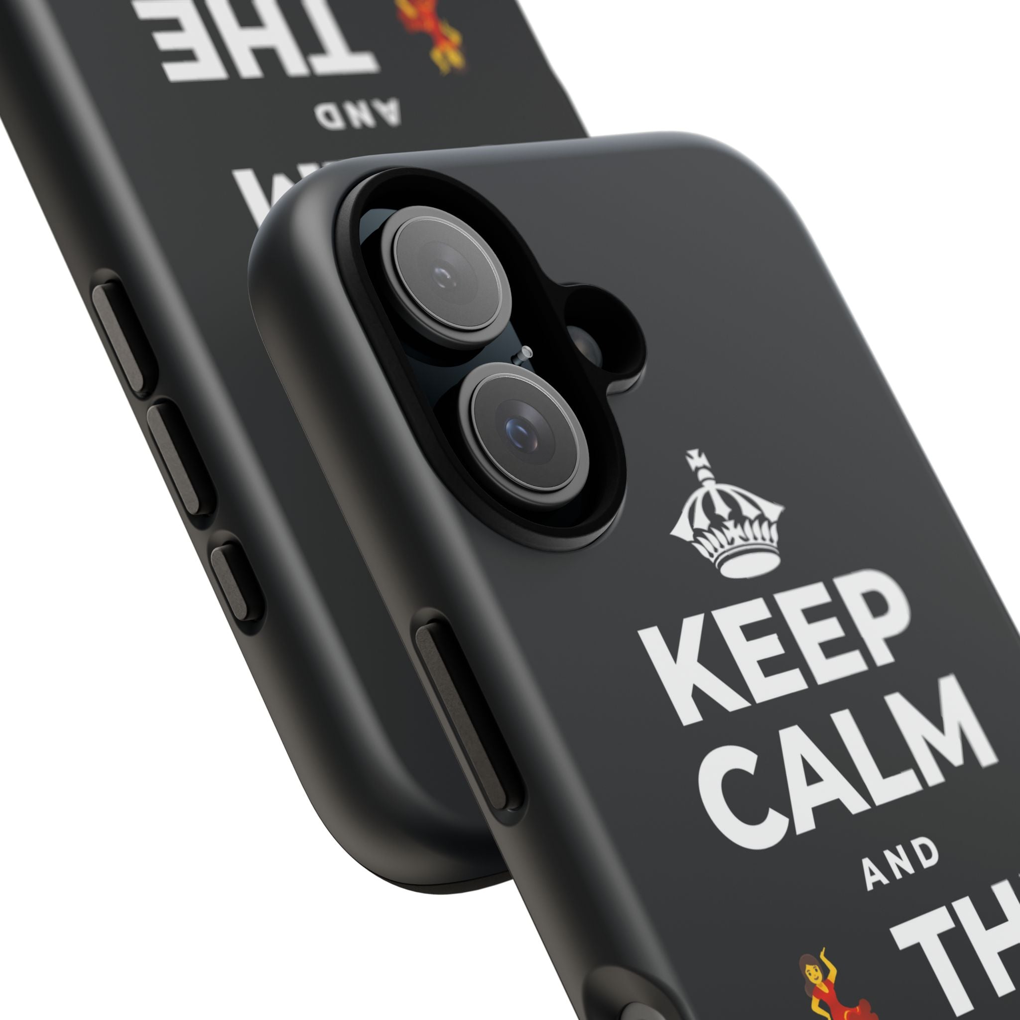 KEEP CALM AND 💃 THE NIGHT AWAY Phone Case (Dark)