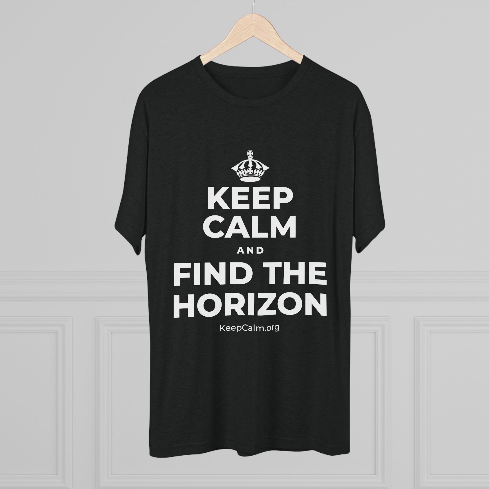KEEP CALM AND FIND THE HORIZON Tri-Blend Tee
