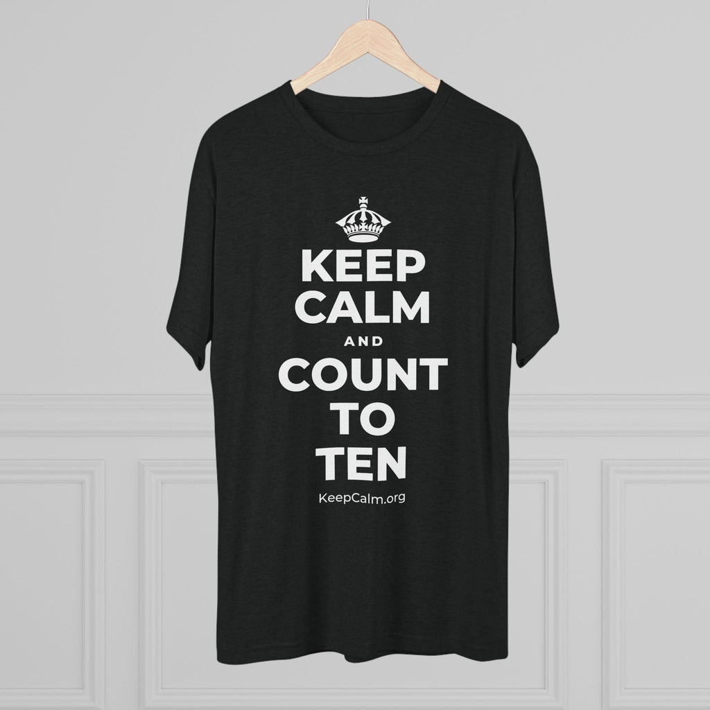 KEEP CALM AND COUNT TO TEN Tri-Blend Tee
