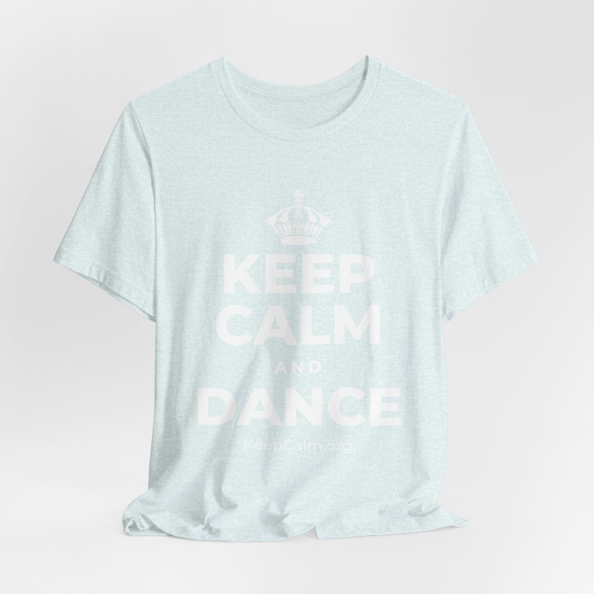KEEP CALM AND DANCE T-Shirt (Soft Cream–Heather Mauve)