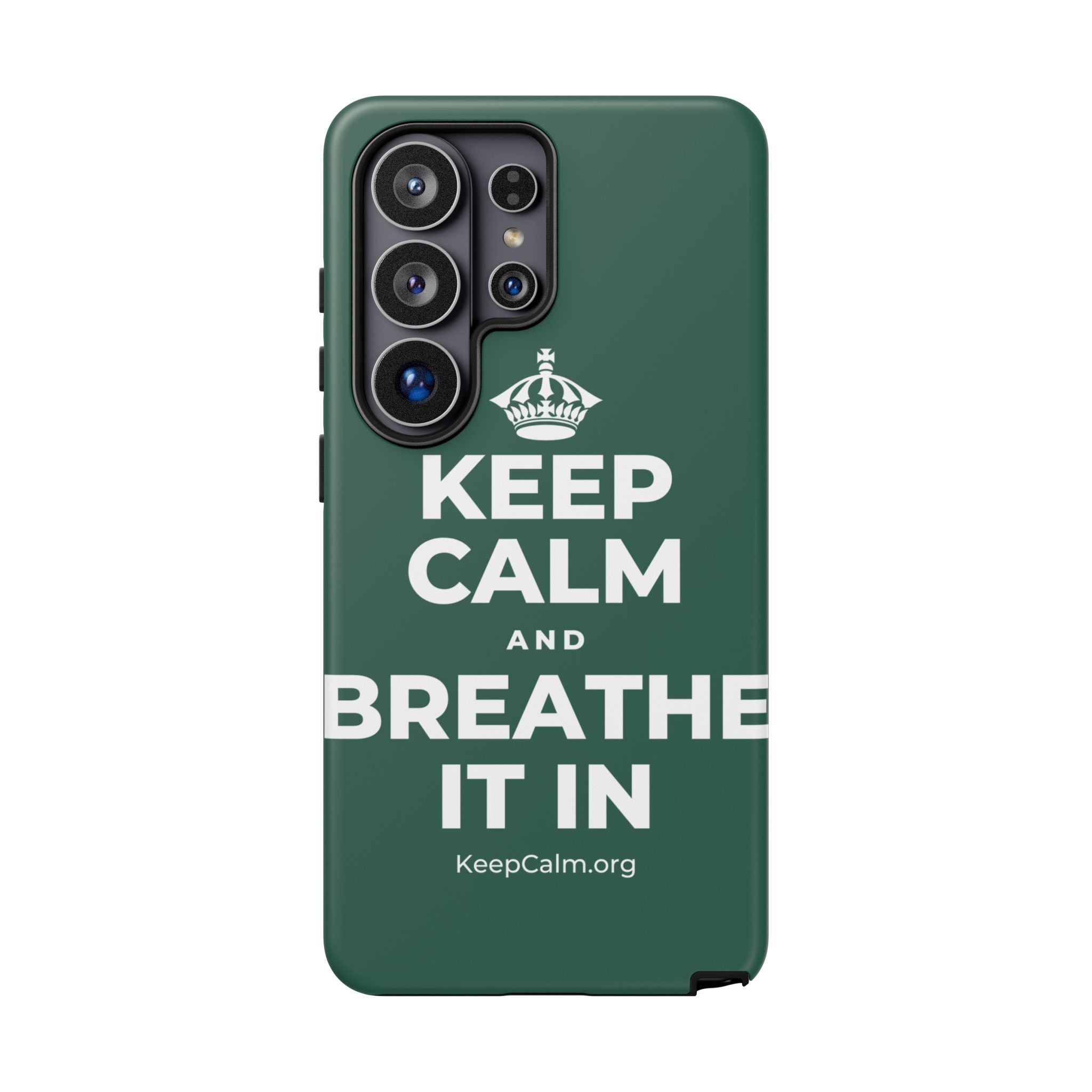 KEEP CALM AND BREATHE IT IN Phone Case