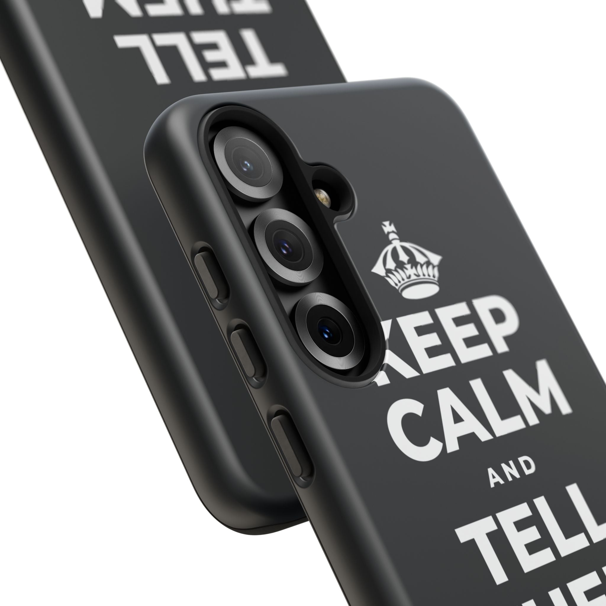 KEEP CALM AND TELL THEM YOU CARE Phone Case (Dark)