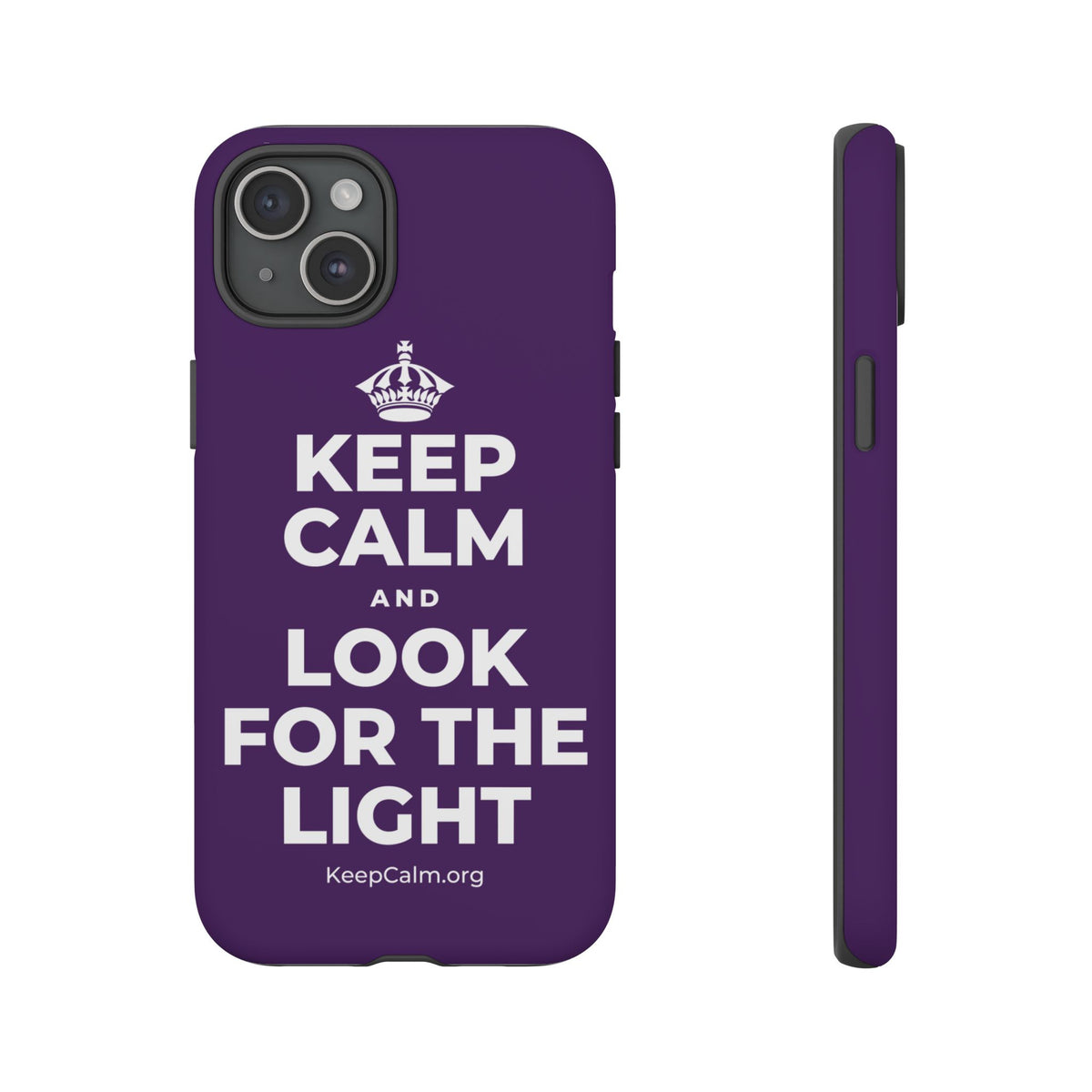 KEEP CALM AND LOOK FOR THE LIGHT Phone Case