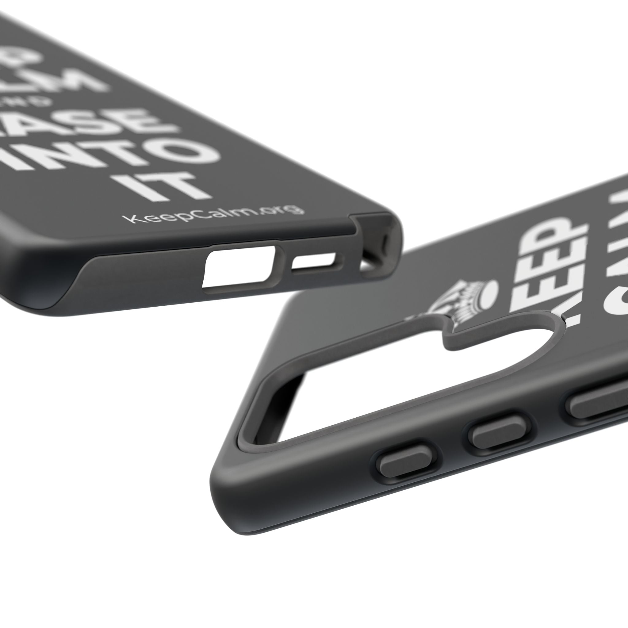KEEP CALM AND EASE INTO IT Phone Case (Dark)