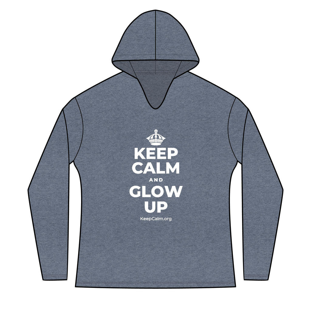 KEEP CALM AND GLOW UP Women's Long Sleeve Hoodie