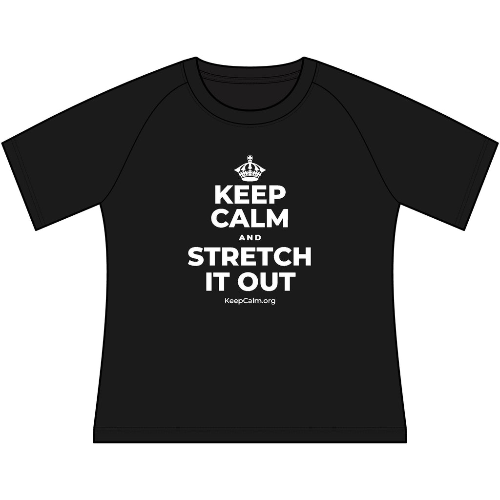 KEEP CALM AND STRETCH IT OUT Women's Raglan Tee