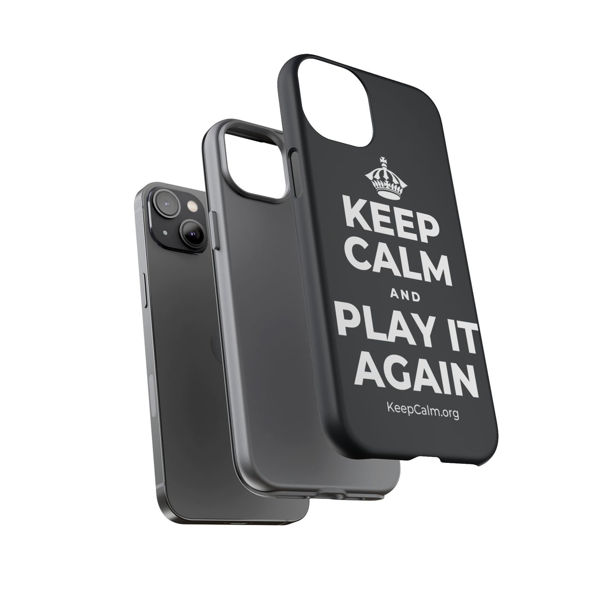 KEEP CALM AND PLAY IT AGAIN Phone Case (Dark)