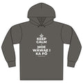 KEEP CALM A MOE WĀWAE I KA PŌ Organic Hoodie Tee