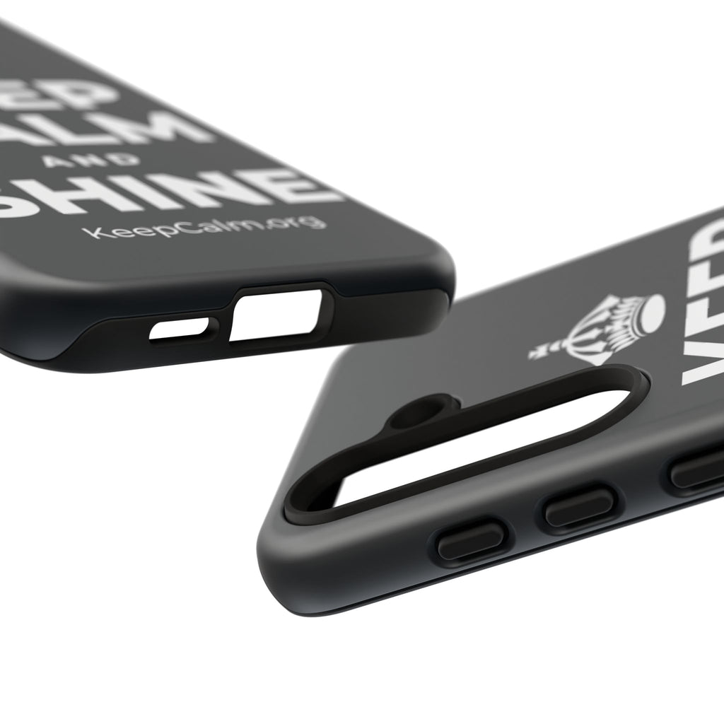 KEEP CALM AND SHINE Phone Case (Dark)