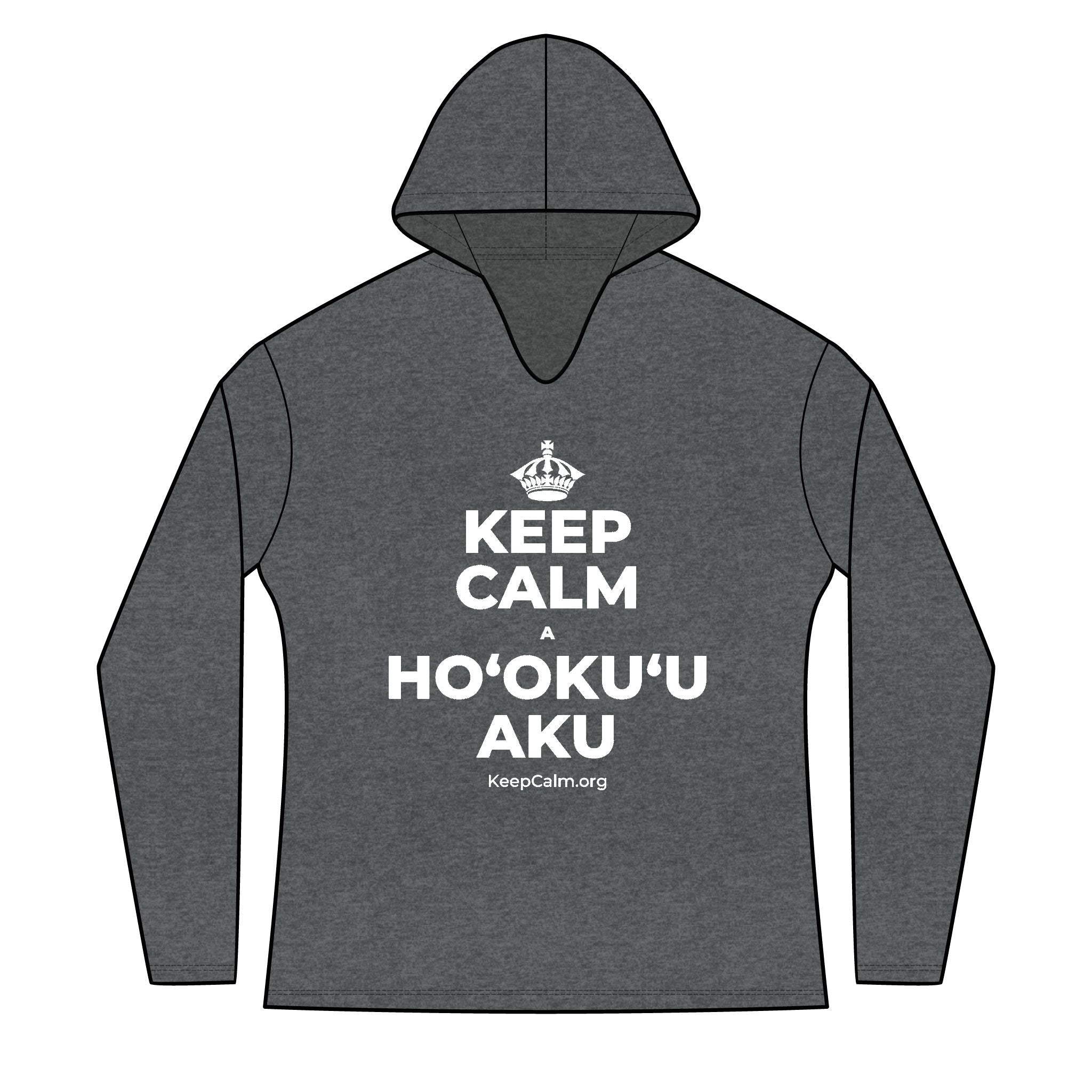 KEEP CALM A HOʻOKUʻU AKU Women's Long Sleeve Hoodie