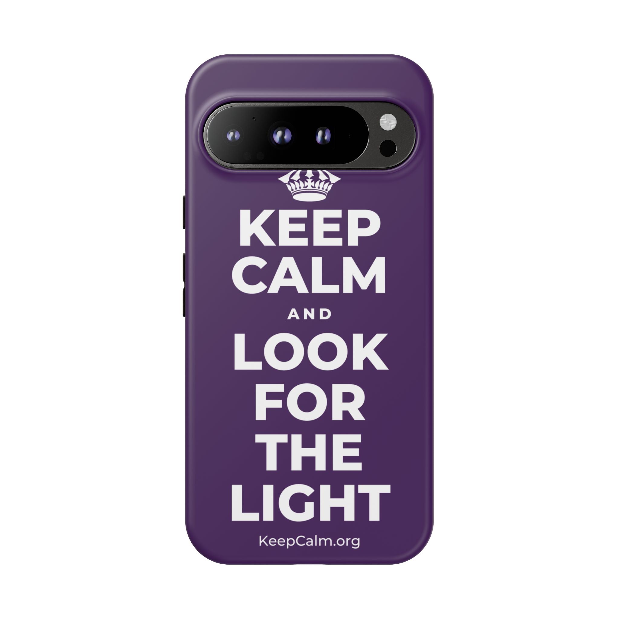 KEEP CALM AND LOOK FOR THE LIGHT Phone Case