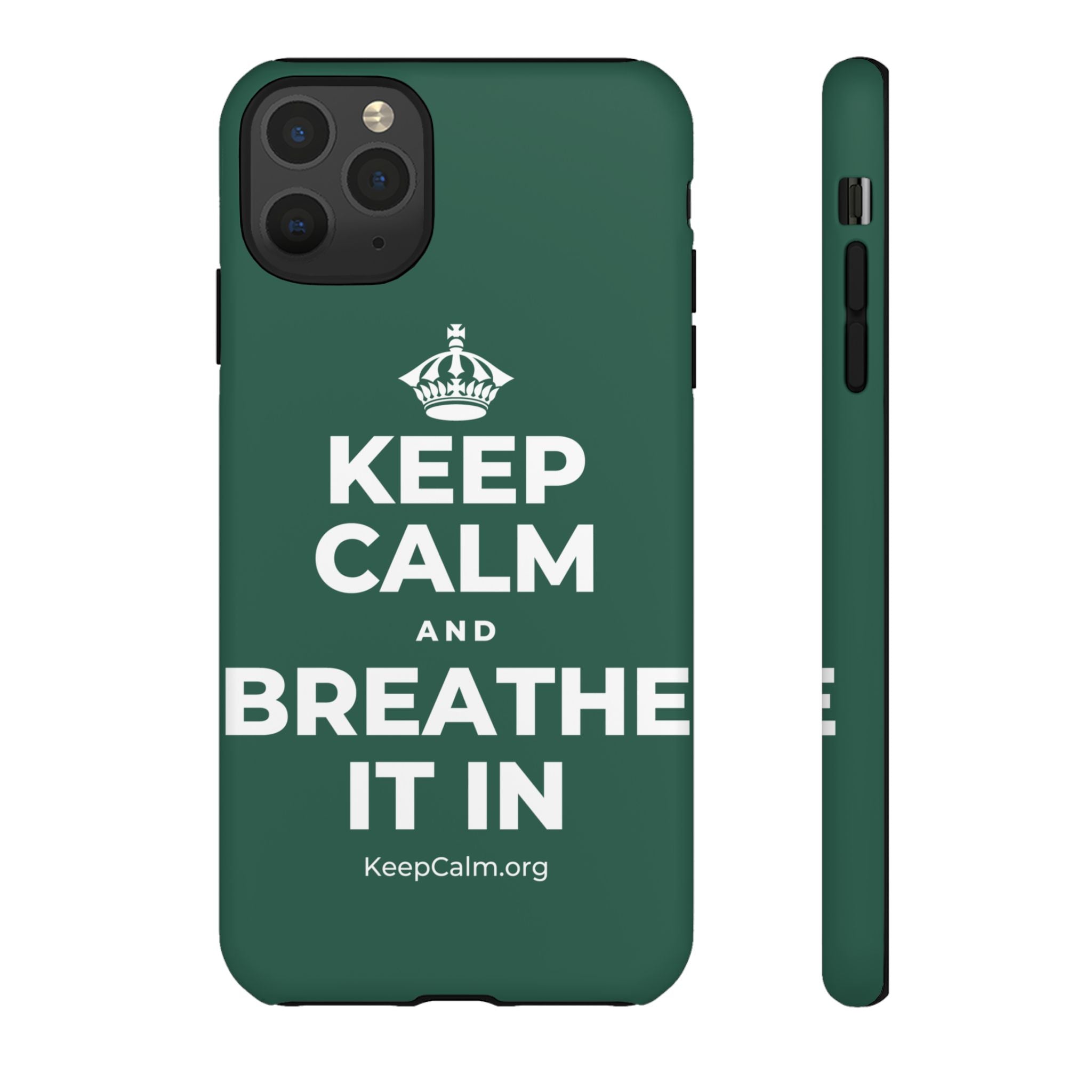 KEEP CALM AND BREATHE IT IN Phone Case