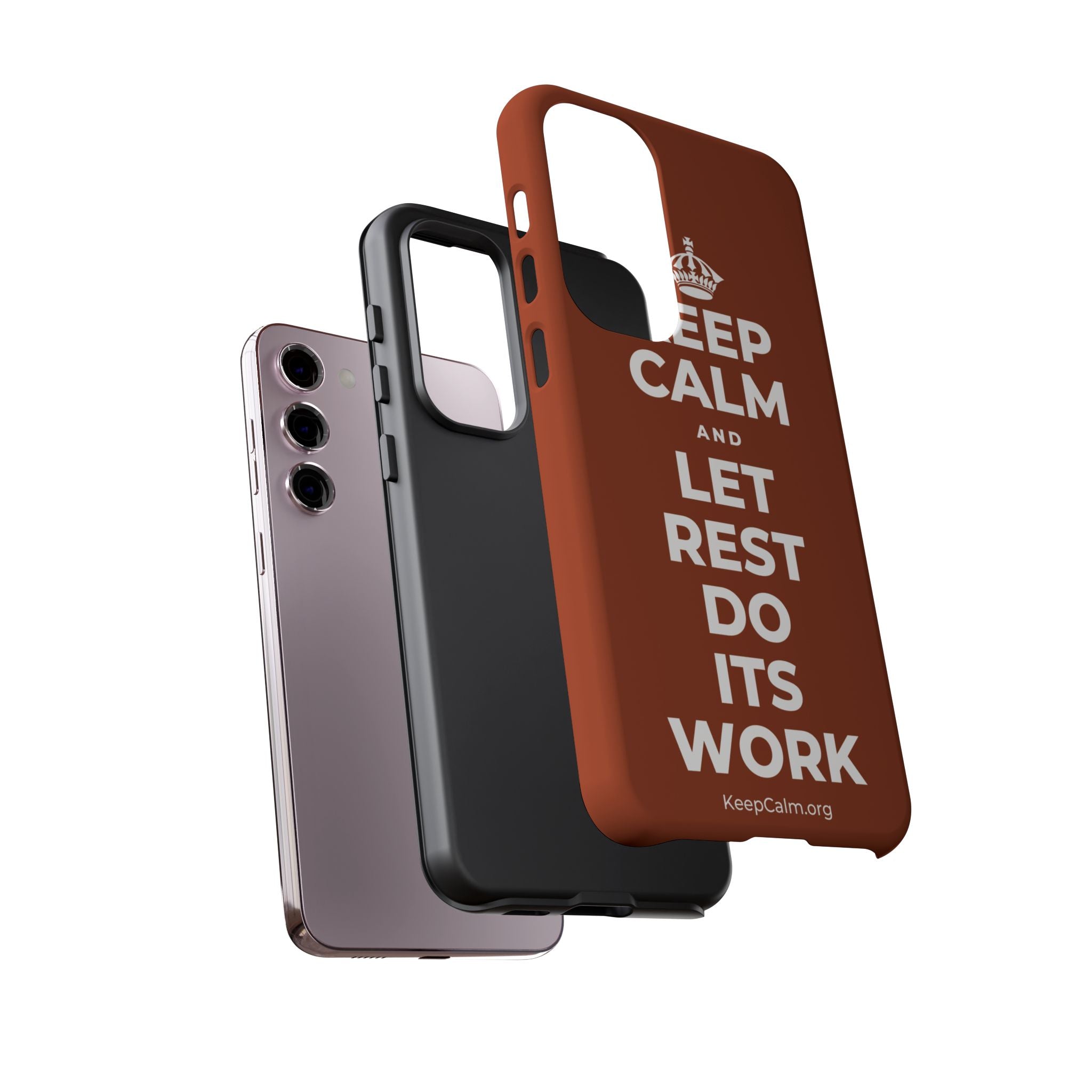 KEEP CALM AND LET REST DO ITS WORK Phone Case
