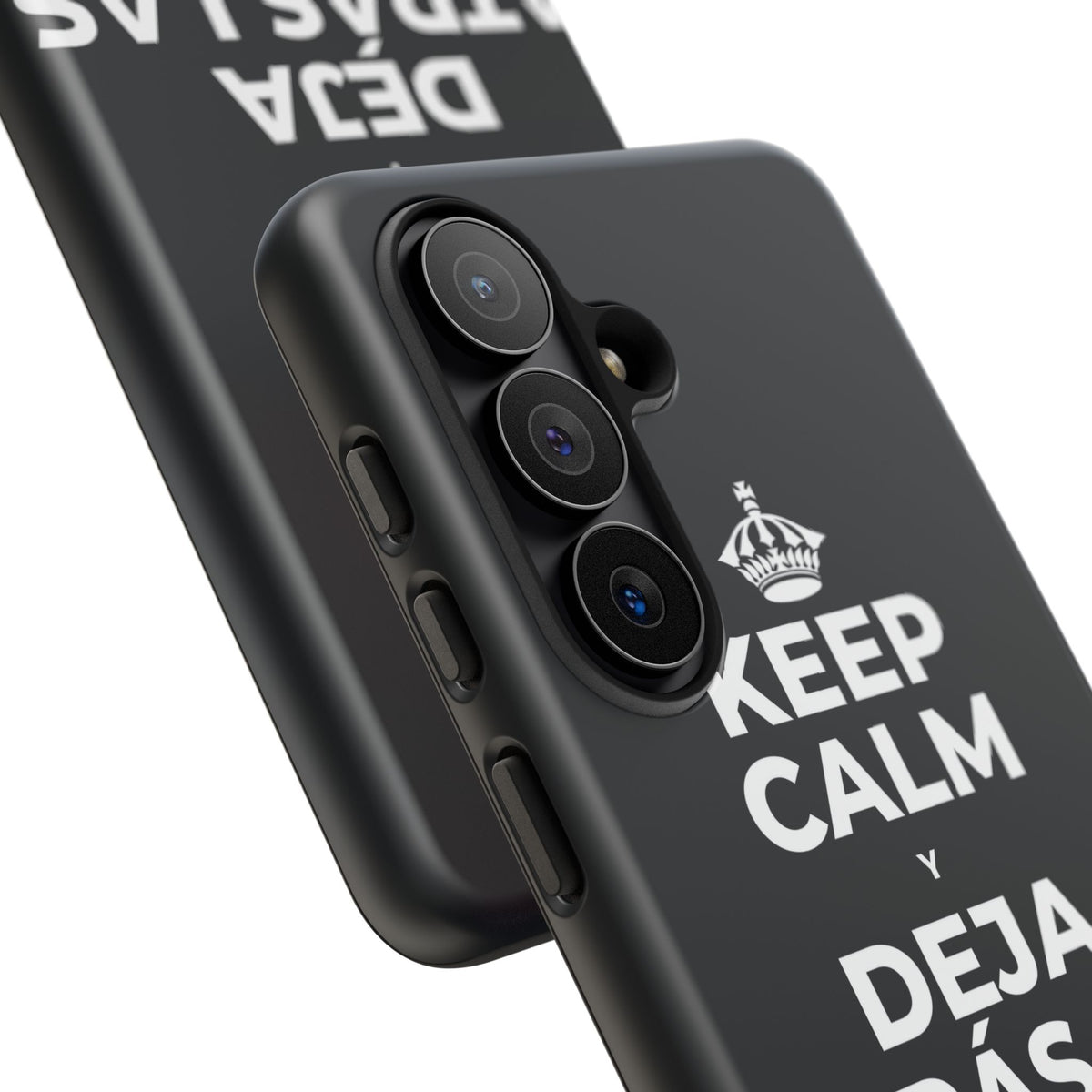 KEEP CALM Y DEJA ATRÁS LAS VIEJAS CARGAS Phone Case (Dark)