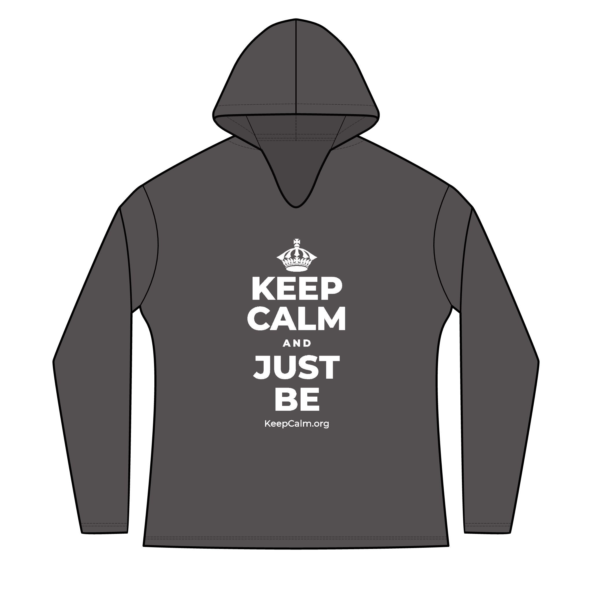 KEEP CALM AND JUST BE Women's Long Sleeve Hoodie