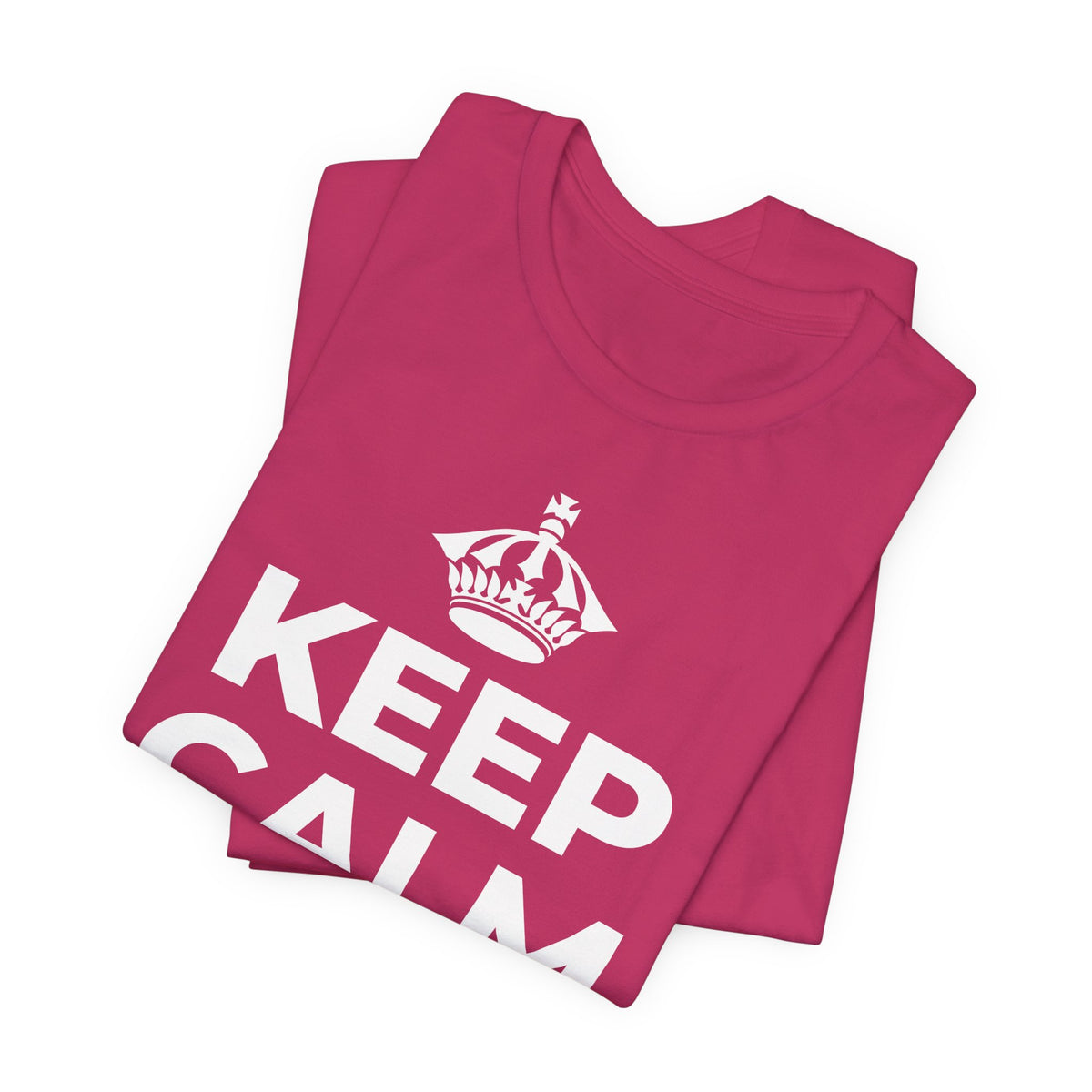 KEEP CALM AND ให้วันหยุดได้ช้า ๆ T-Shirt (Baby Blue–Silver)