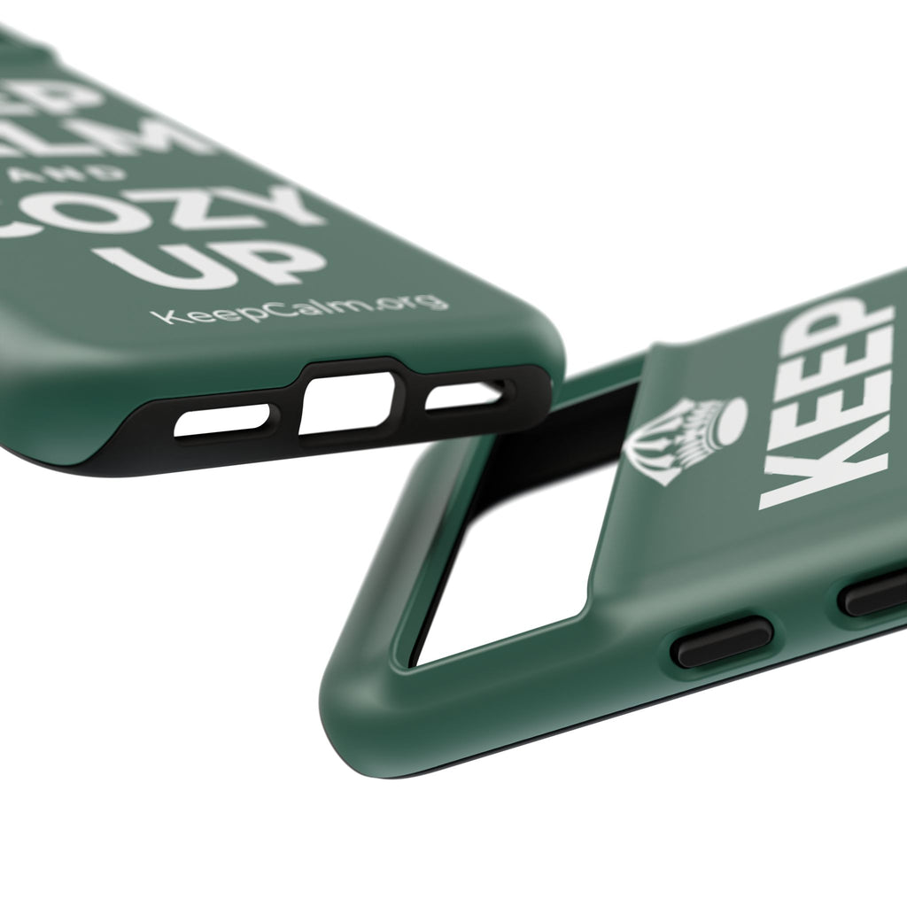 KEEP CALM AND COZY UP Phone Case