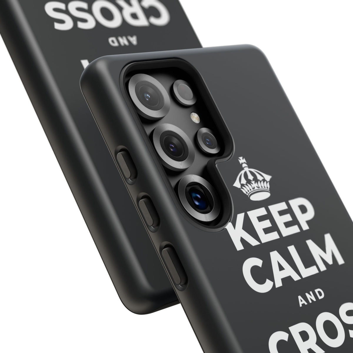 KEEP CALM AND CROSS THE MILES Phone Case (Dark)