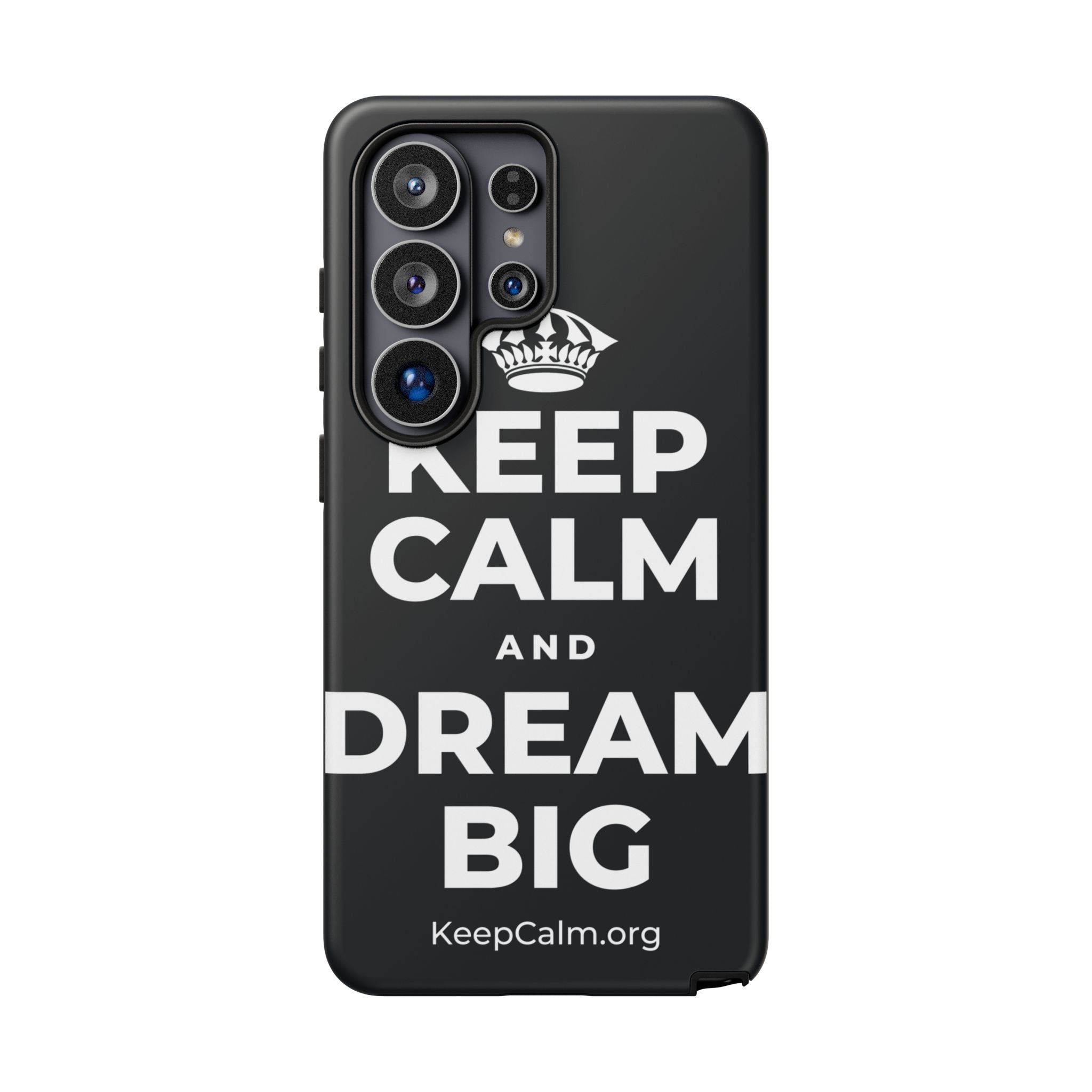 KEEP CALM AND DREAM BIG Phone Case (Dark)