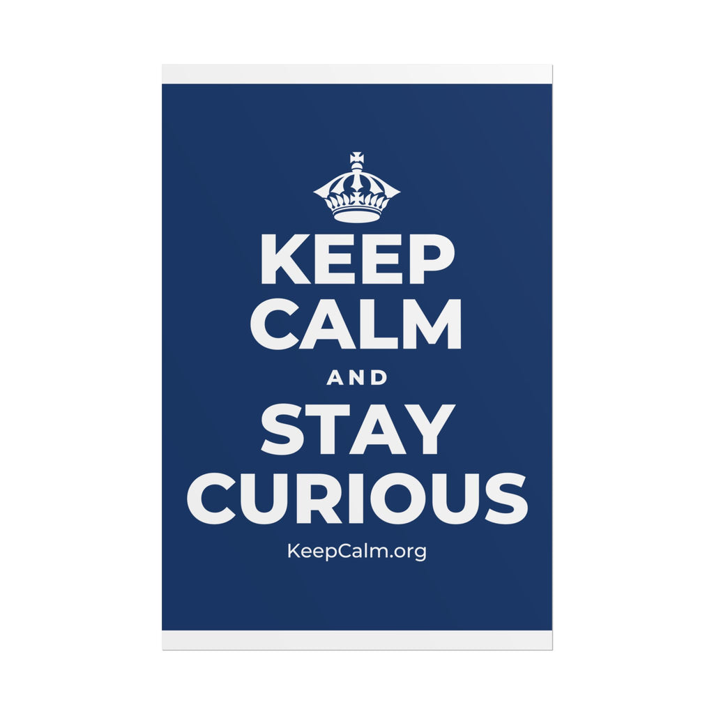 KEEP CALM AND STAY CURIOUS Poster