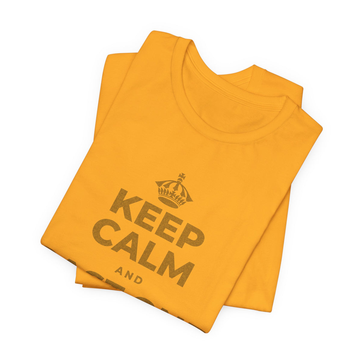 KEEP CALM AND CAST ONE VOTE T-Shirt (Baby Blue–Silver)