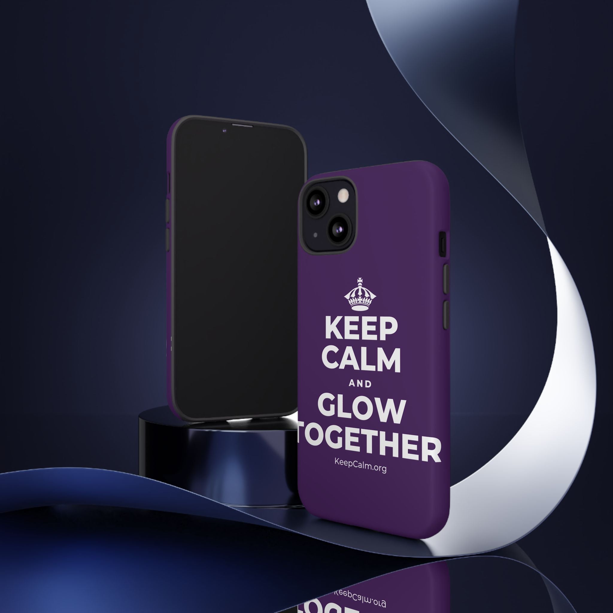 KEEP CALM AND GLOW TOGETHER Phone Case