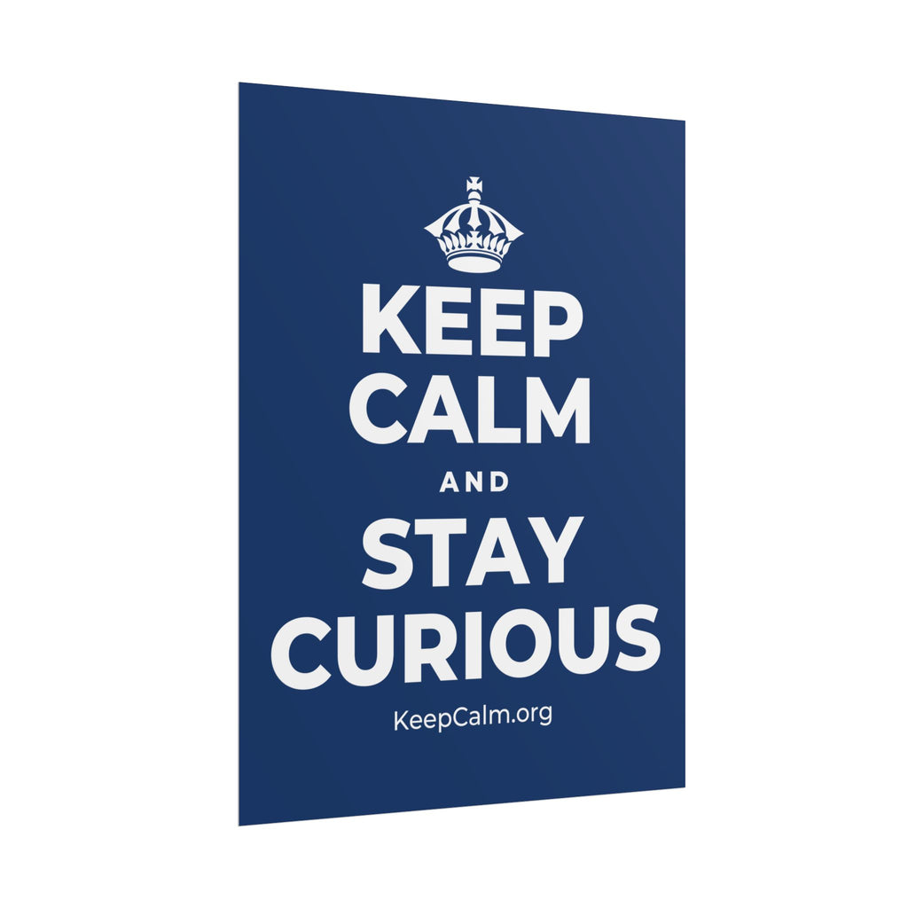 KEEP CALM AND STAY CURIOUS Poster