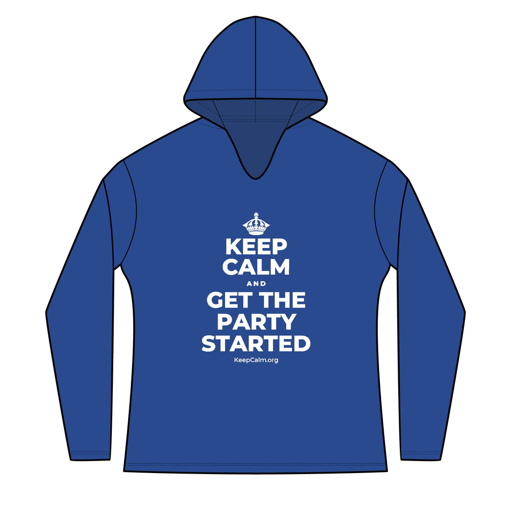 KEEP CALM AND GET THE PARTY STARTED Women's Long Sleeve Hoodie