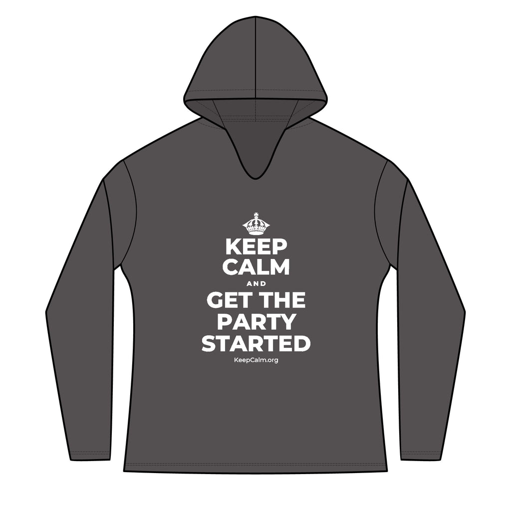 KEEP CALM AND GET THE PARTY STARTED Women's Long Sleeve Hoodie