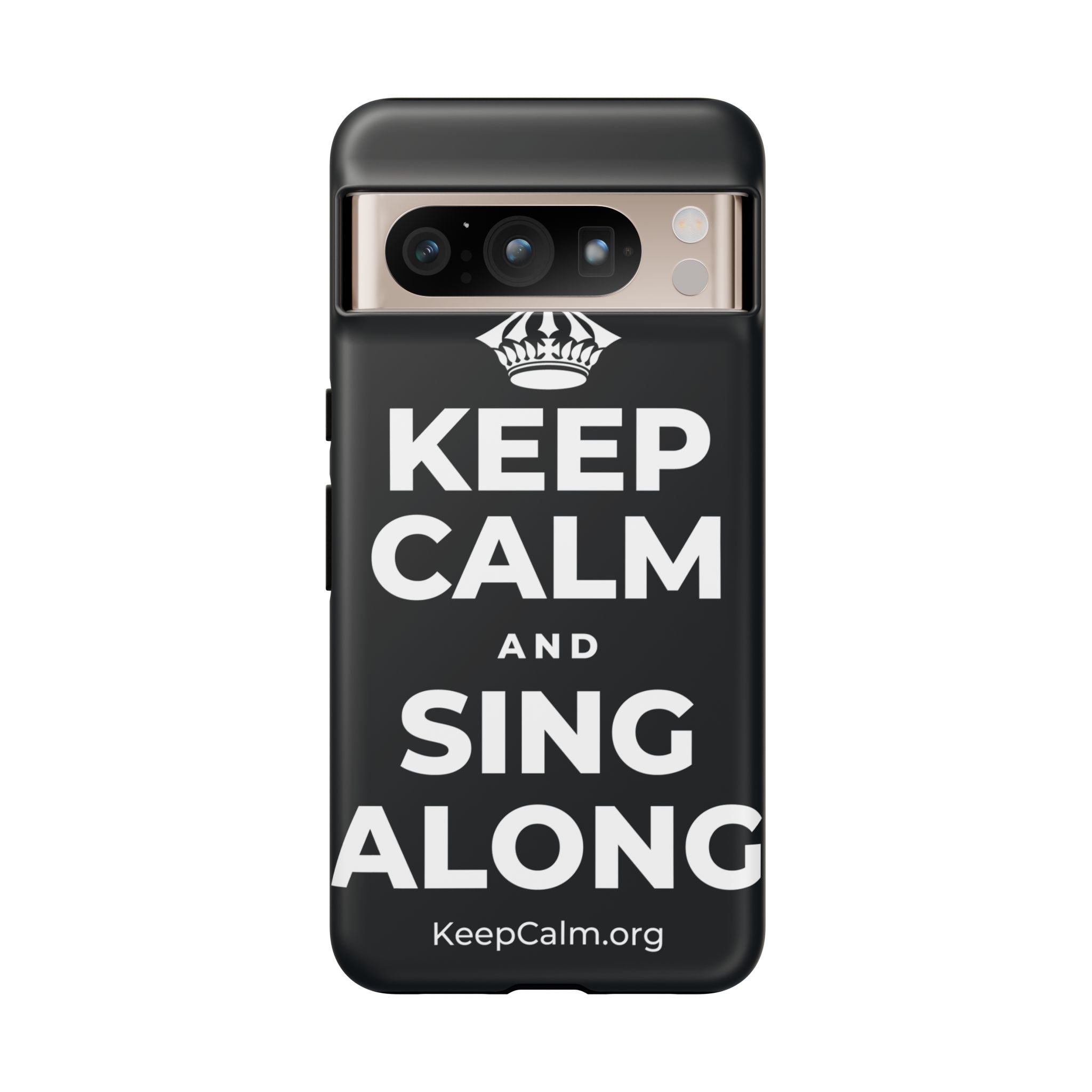 KEEP CALM AND SING ALONG Phone Case (Dark)