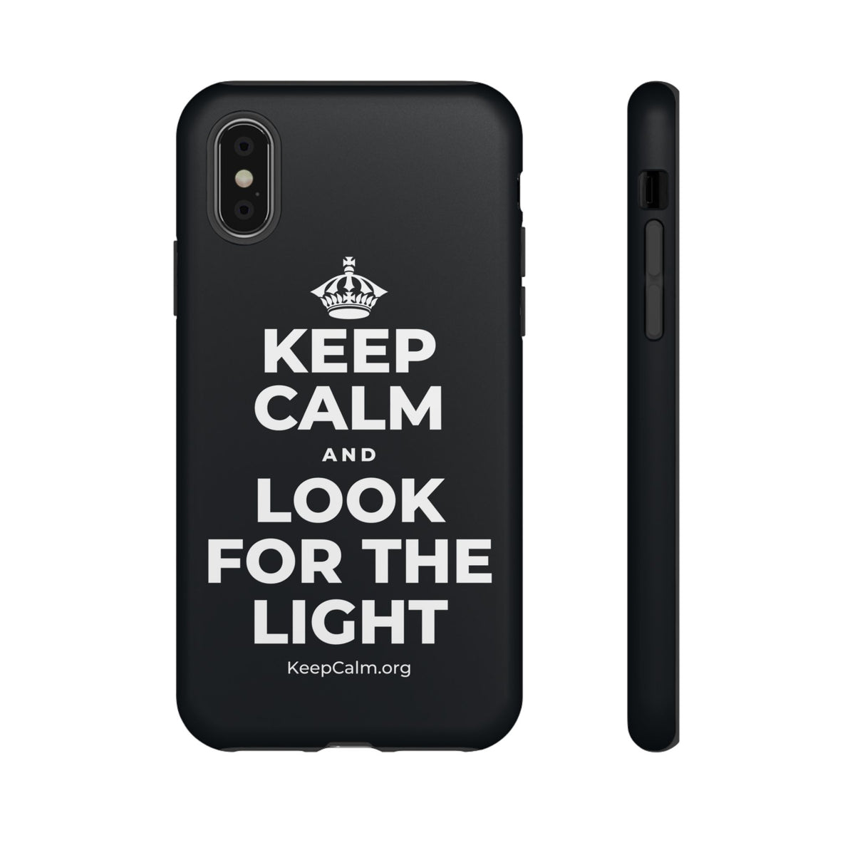 KEEP CALM AND LOOK FOR THE LIGHT Phone Case (Dark)