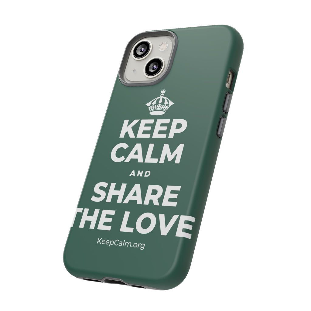 KEEP CALM AND SHARE THE LOVE Phone Case