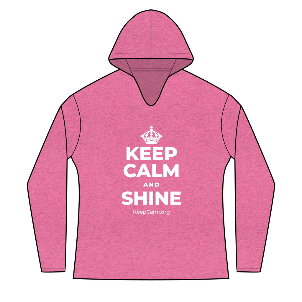 KEEP CALM AND SHINE Women's Long Sleeve Hoodie