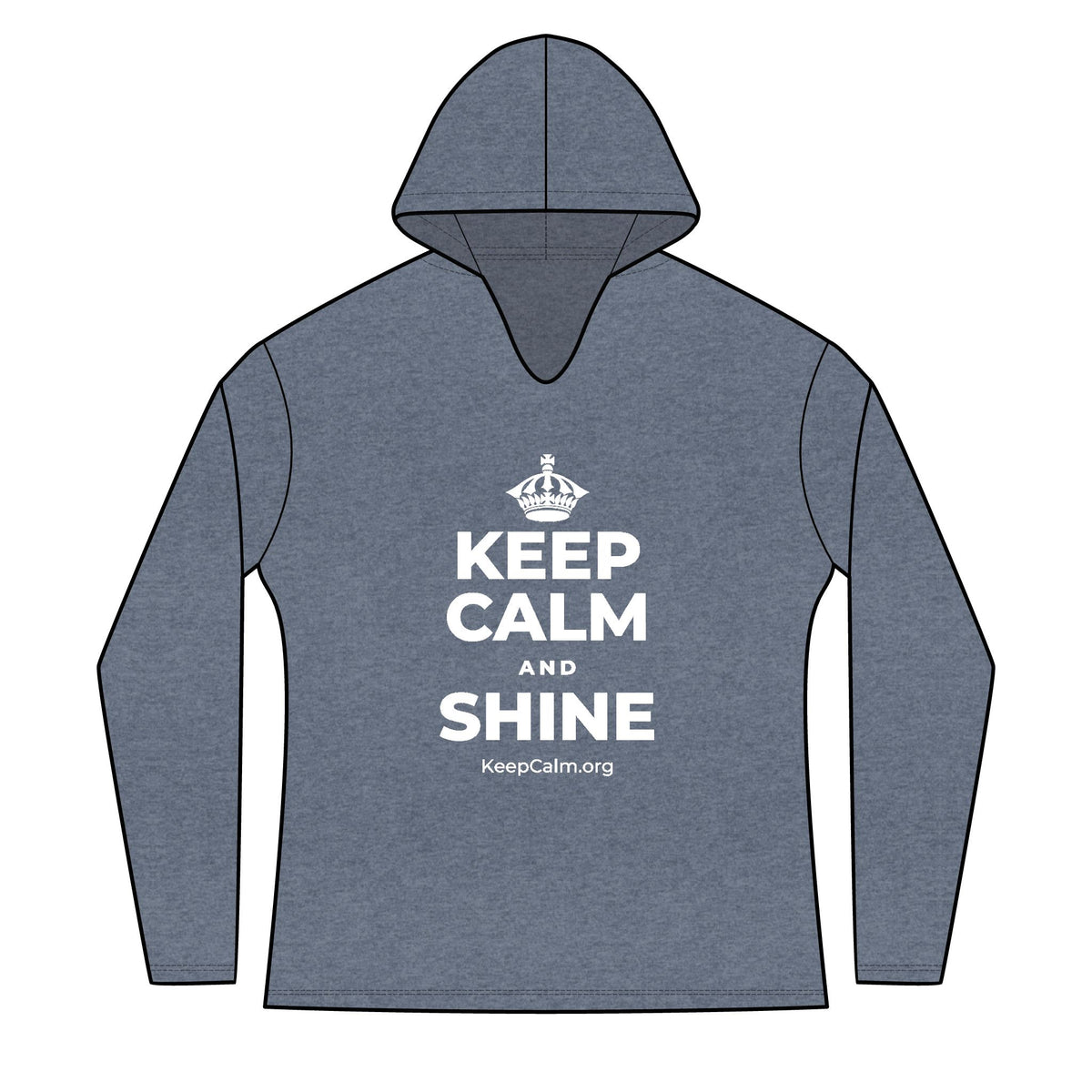 KEEP CALM AND SHINE Women's Long Sleeve Hoodie