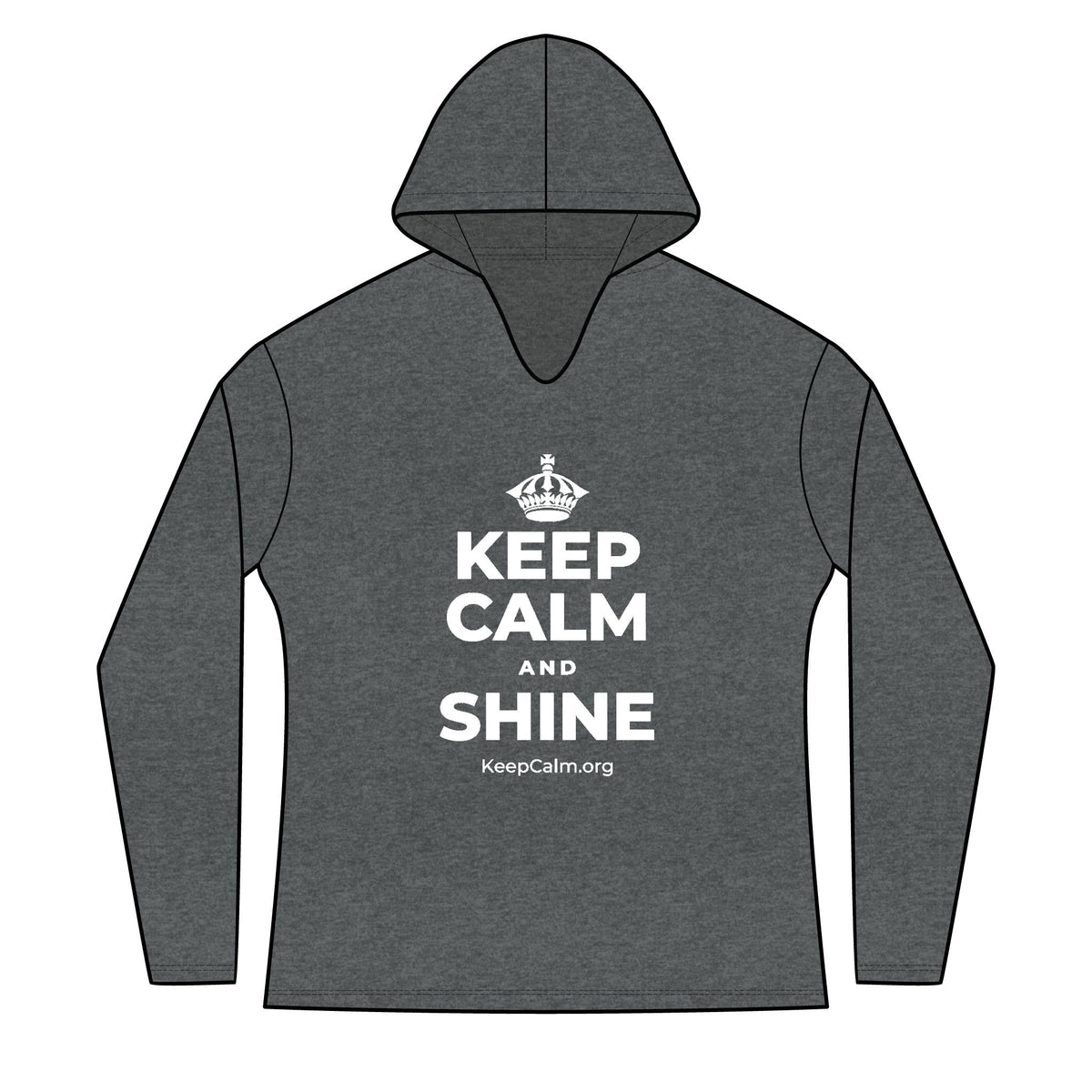 KEEP CALM AND SHINE Women's Long Sleeve Hoodie