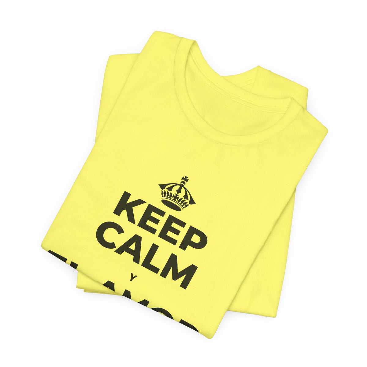 KEEP CALM Y EL AMOR PROPIO CUENTA T-Shirt (Soft Cream–Heather Mauve)
