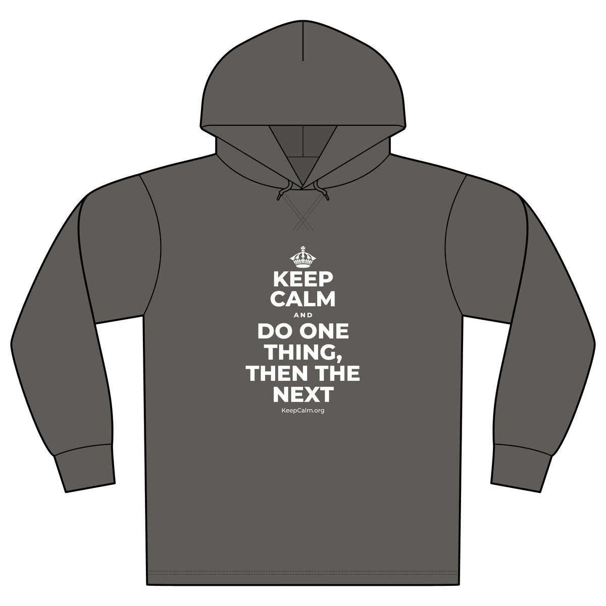 KEEP CALM AND DO ONE THING, THEN THE NEXT Organic Hoodie Tee