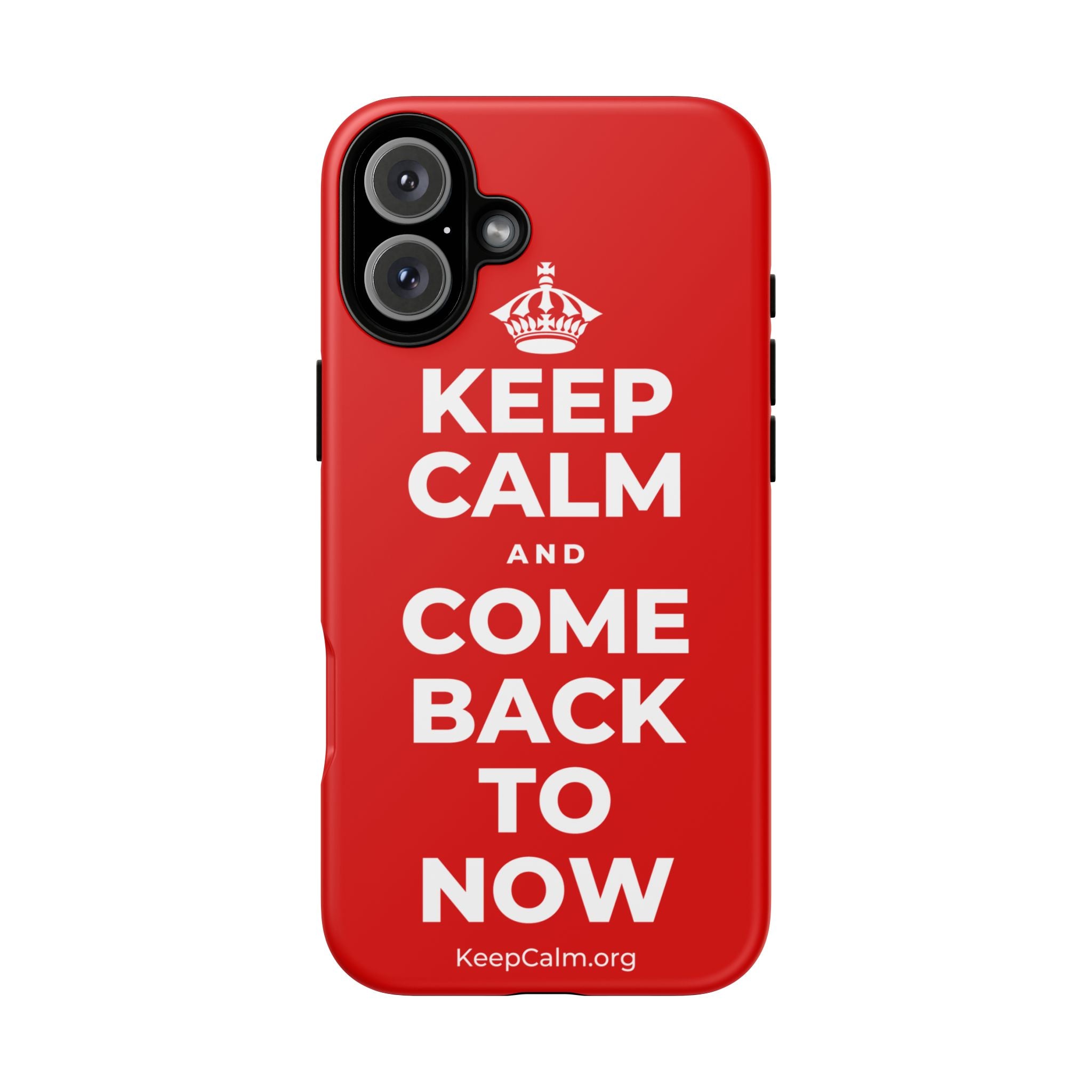 KEEP CALM AND COME BACK TO NOW Phone Case