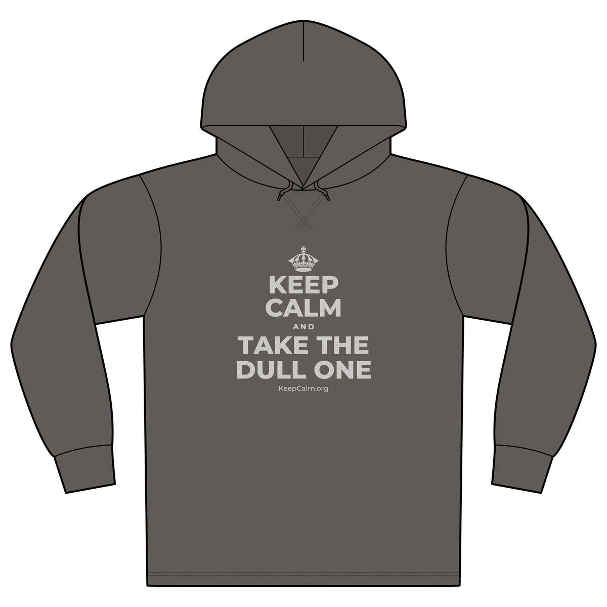 KEEP CALM AND TAKE THE DULL ONE Organic Hoodie Tee