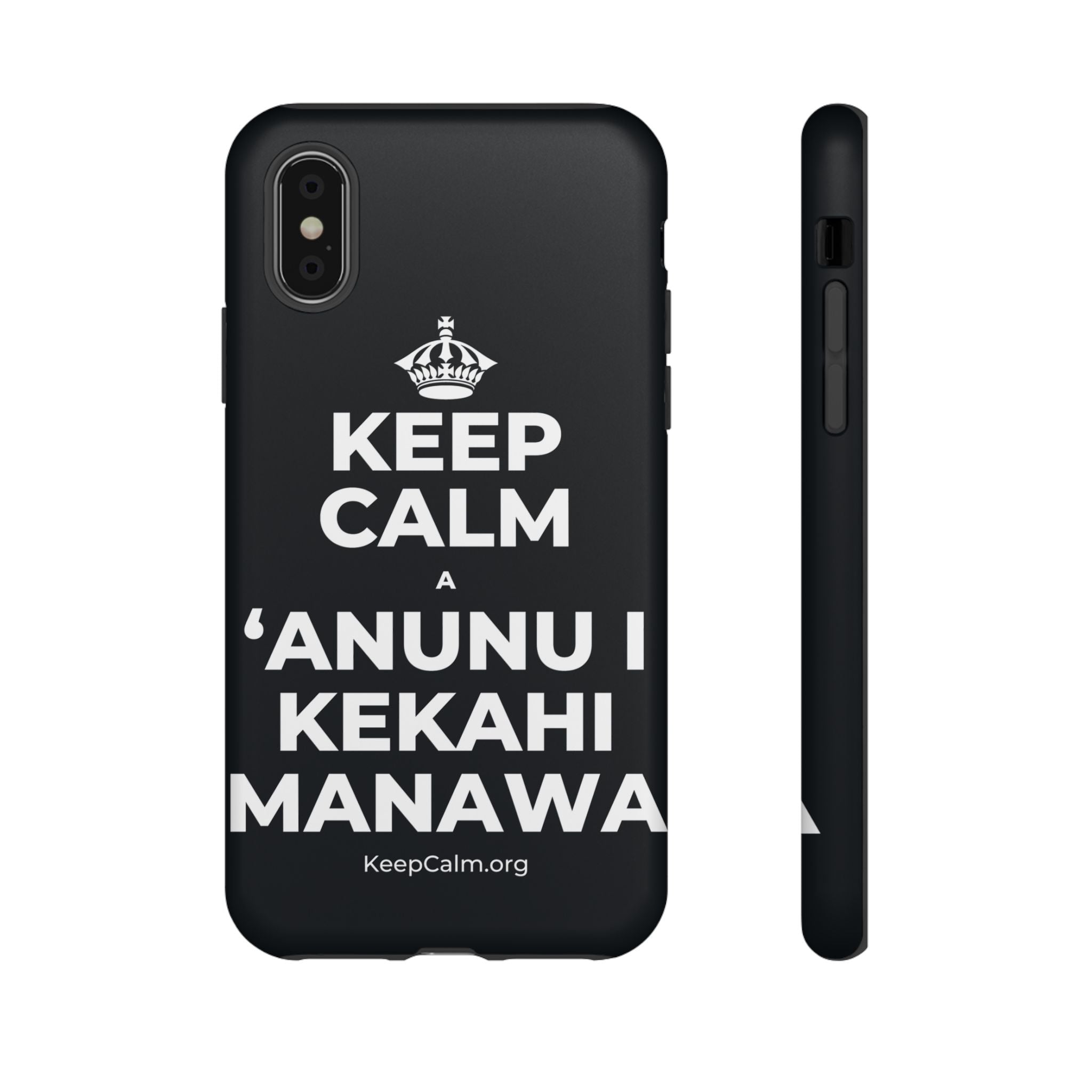 KEEP CALM A ʻANUNU I KEKAHI MANAWA Phone Case (Dark)