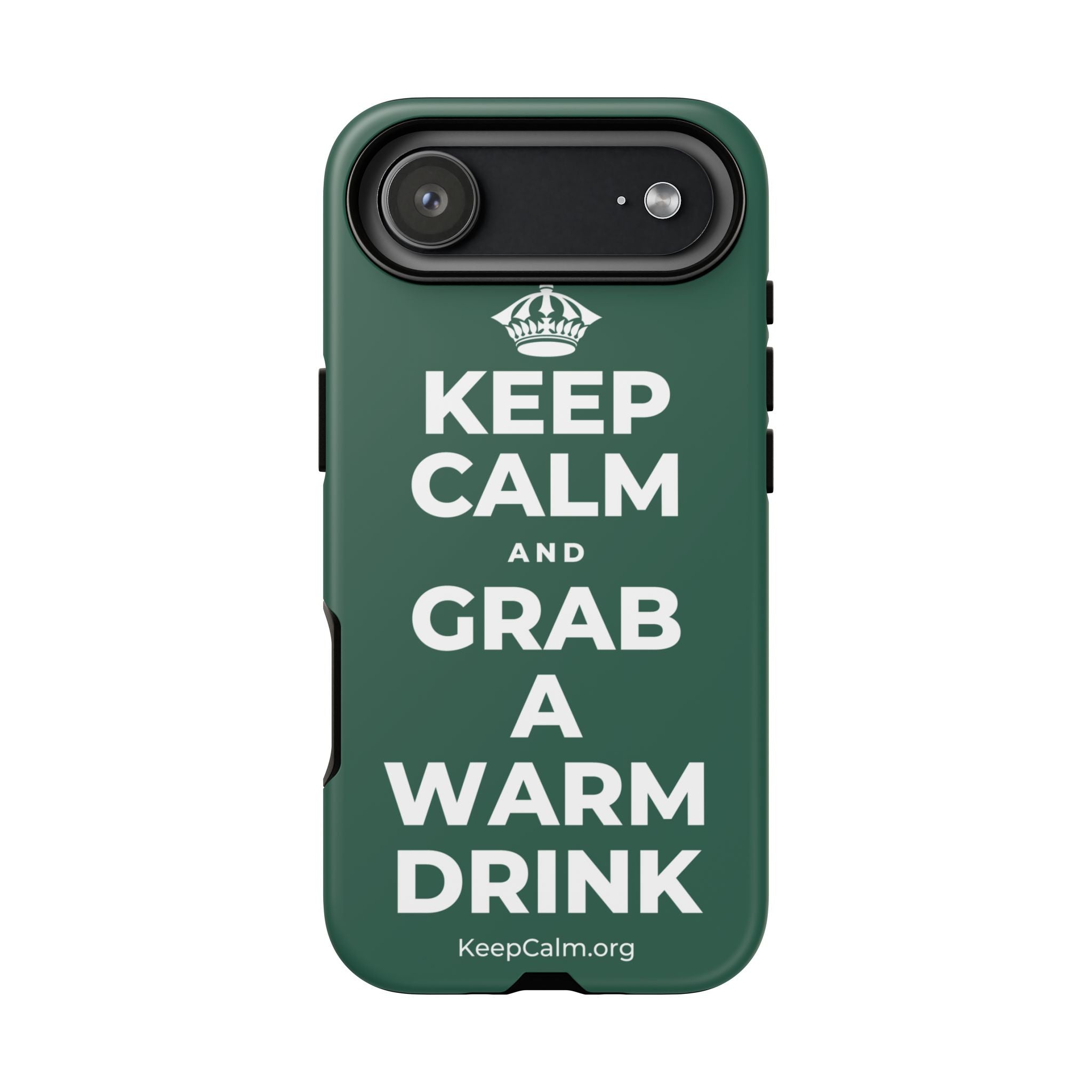 KEEP CALM AND GRAB A WARM DRINK Phone Case
