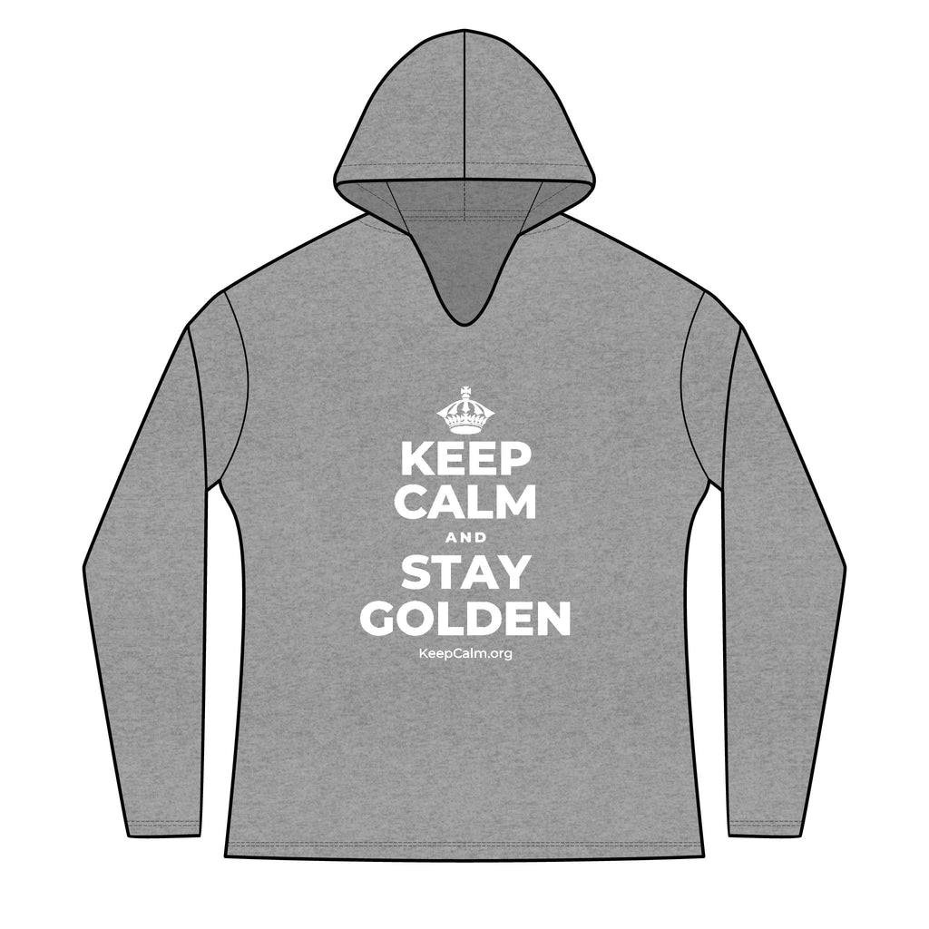 KEEP CALM AND STAY GOLDEN Women's Long Sleeve Hoodie