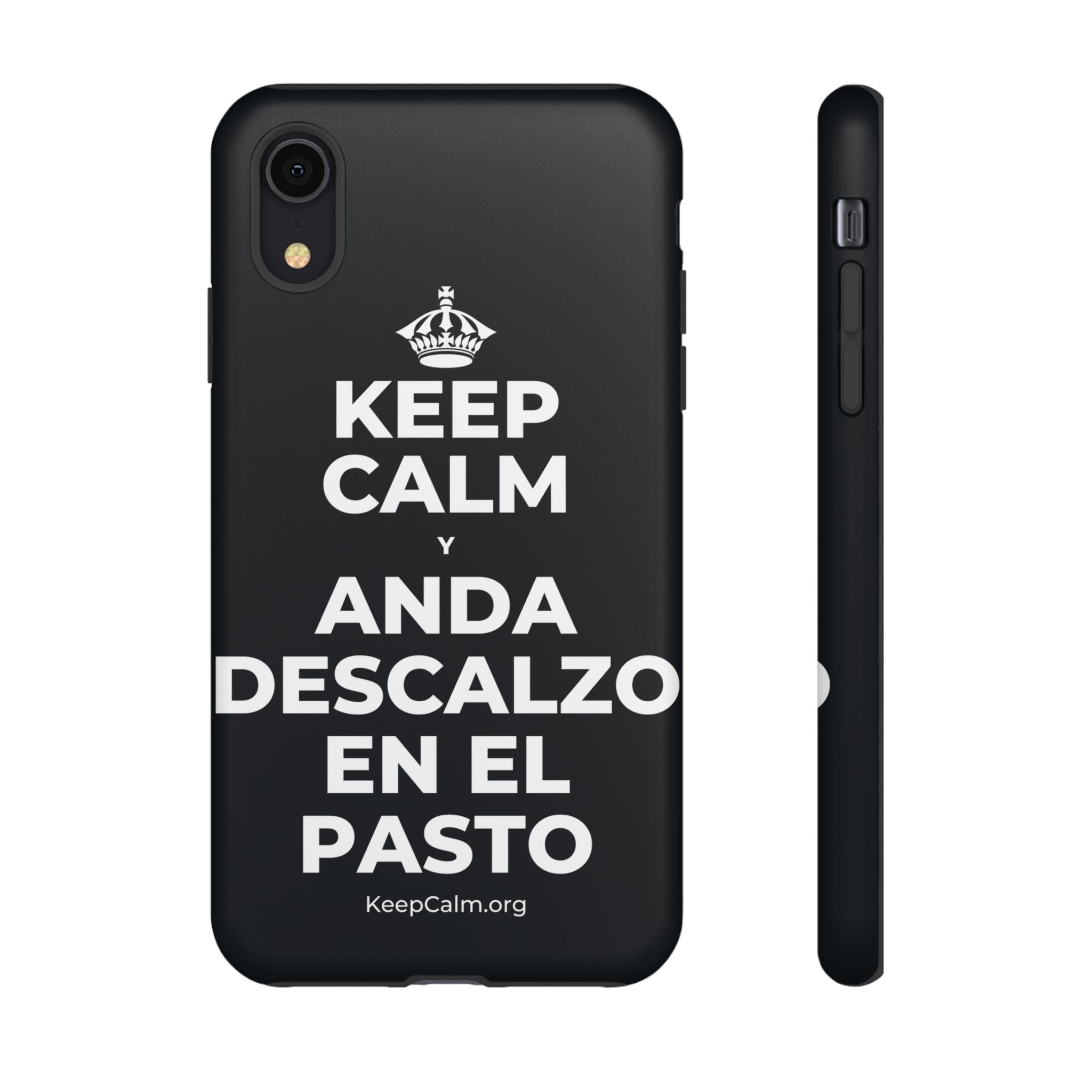 KEEP CALM Y ANDA DESCALZO EN EL PASTO Phone Case (Dark)