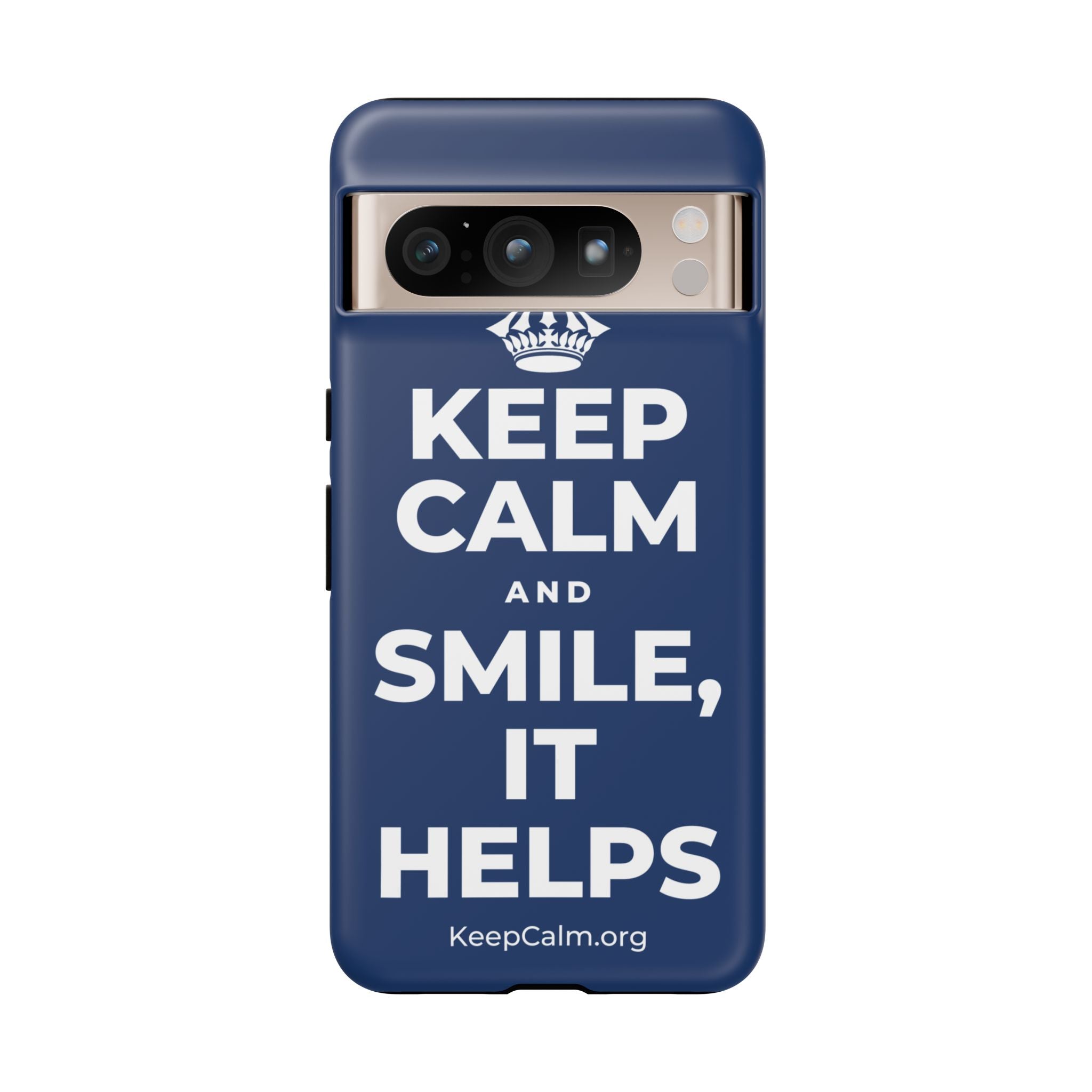 KEEP CALM AND SMILE, IT HELPS Phone Case