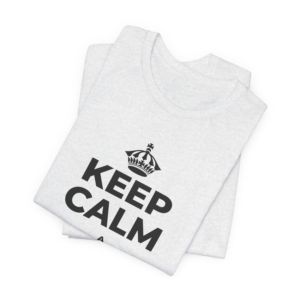 KEEP CALM A KĪKOHU IKI T-Shirt (Soft Cream–Heather Mauve)