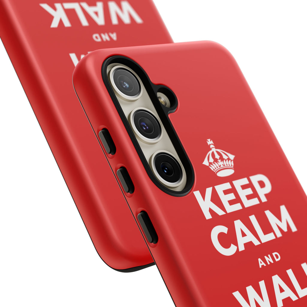 KEEP CALM AND WALK AND LISTEN Phone Case