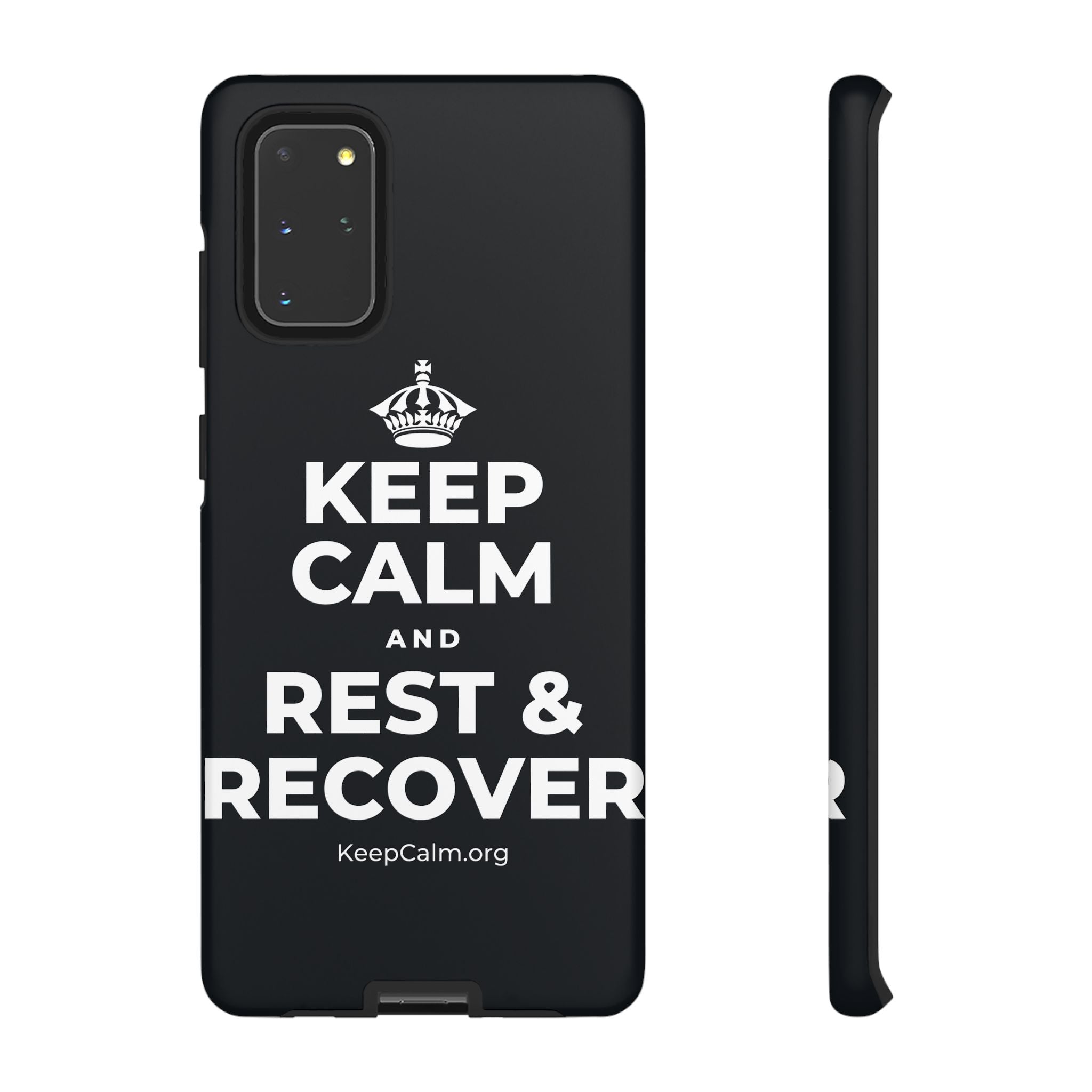 KEEP CALM AND REST & RECOVER Phone Case (Dark)