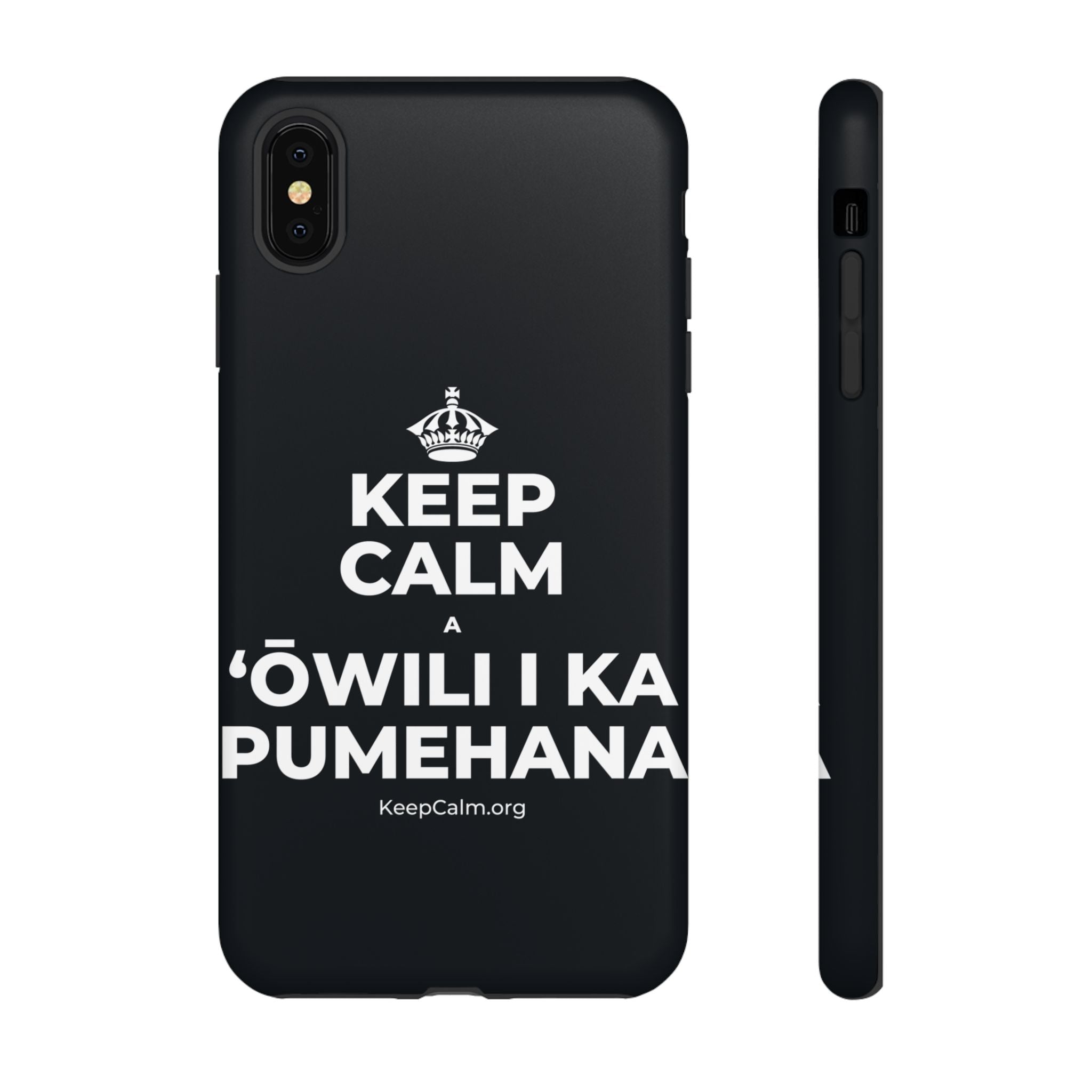 KEEP CALM A ʻŌWILI I KA PUMEHANA Phone Case (Dark)