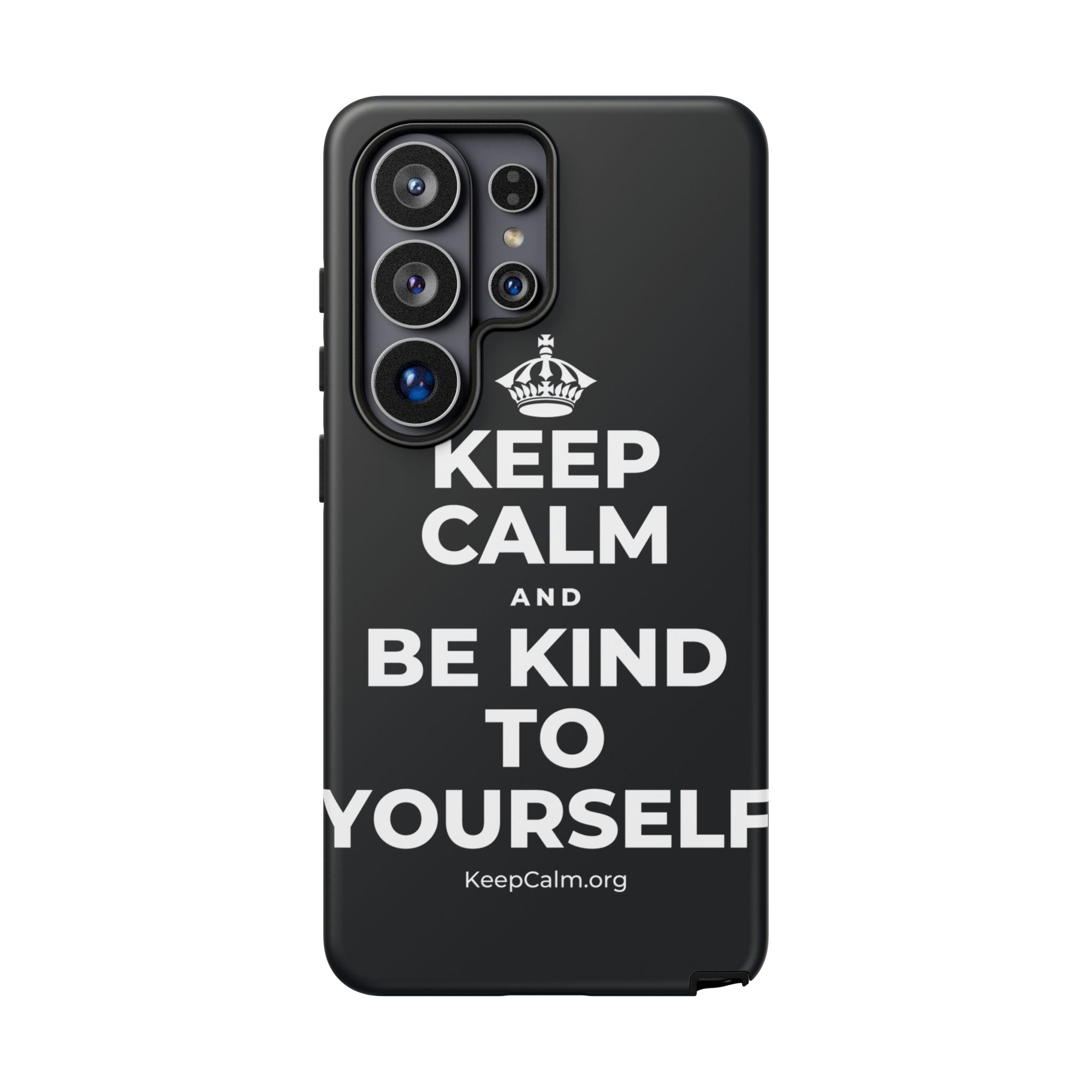 KEEP CALM AND BE KIND TO YOURSELF Phone Case (Dark)
